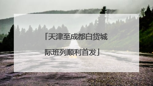 天津至成都白货城际班列顺利首发