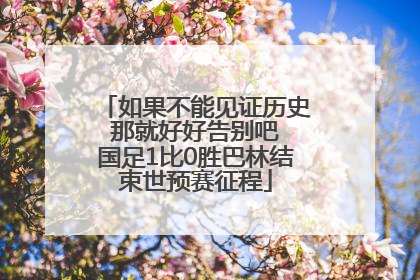 如果不能见证历史 那就好好告别吧 国足1比0胜巴林结束世预赛征程
