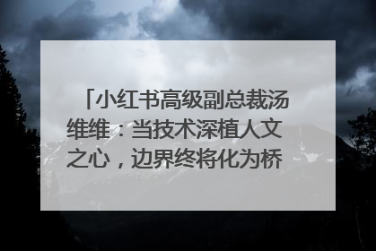 小红书高级副总裁汤维维：当技术深植人文之心，边界终将化为桥梁｜聚焦2025文化强国建设高峰论坛