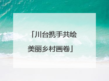 川台携手共绘美丽乡村画卷