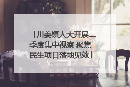 川姜镇人大开展二季度集中视察 聚焦民生项目落地见效