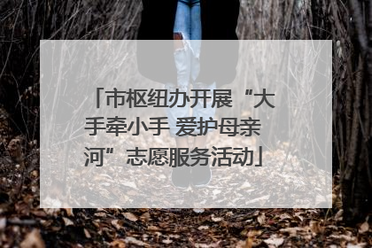 市枢纽办开展“大手牵小手 爱护母亲河”志愿服务活动