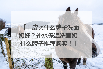 干皮买什么牌子洗面奶好？补水保湿洗面奶什么牌子推荐购买！
