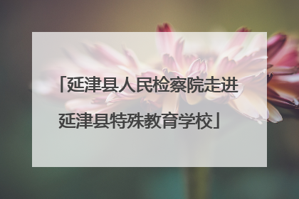 延津县人民检察院走进延津县特殊教育学校