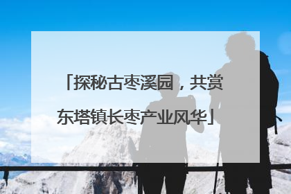 探秘古枣溪园，共赏东塔镇长枣产业风华