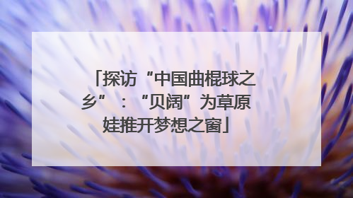 探访“中国曲棍球之乡”：“贝阔”为草原娃推开梦想之窗