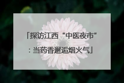 探访江西“中医夜市”：当药香邂逅烟火气