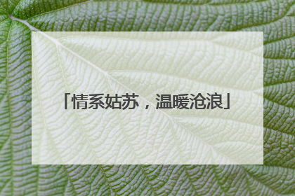 情系姑苏，温暖沧浪