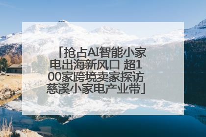 抢占AI智能小家电出海新风口 超100家跨境卖家探访慈溪小家电产业带