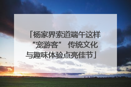 杨家界索道端午这样“宠游客” 传统文化与趣味体验点亮佳节