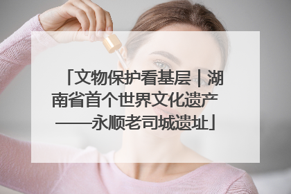 文物保护看基层｜湖南省首个世界文化遗产——永顺老司城遗址