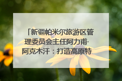 新疆帕米尔旅游区管理委员会主任阿力甫·阿克木汗：打造高原特色文旅品牌 推动县域旅游高质量发展｜第七届全国县域旅游研究成果发布系列活动