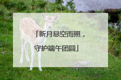 新月悬空而照，守护端午团圆