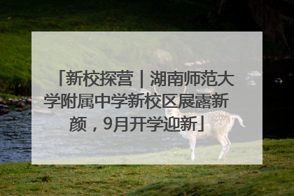 新校探营｜湖南师范大学附属中学新校区展露新颜，9月开学迎新