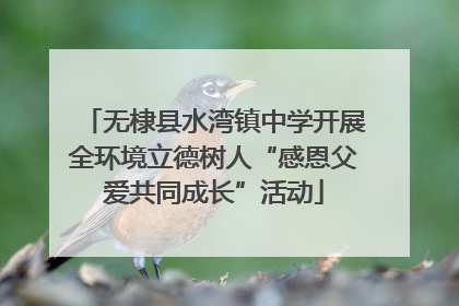 无棣县水湾镇中学开展全环境立德树人“感恩父爱共同成长”活动