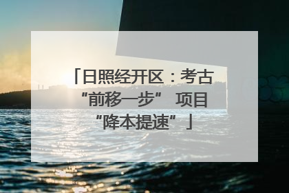 日照经开区：考古“前移一步” 项目“降本提速”