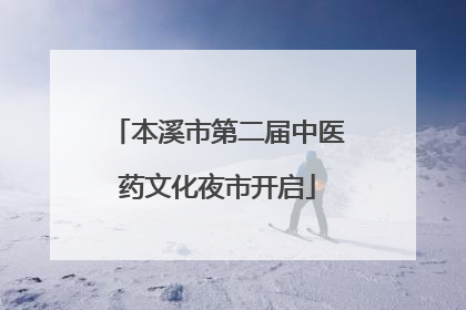 本溪市第二届中医药文化夜市开启