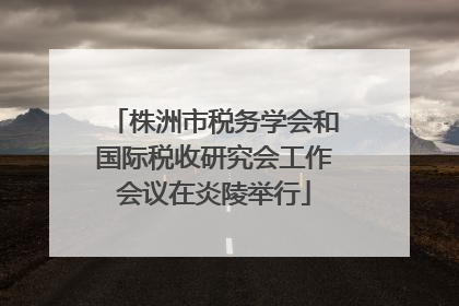 株洲市税务学会和国际税收研究会工作会议在炎陵举行