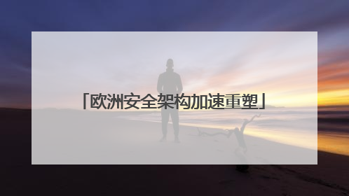 欧洲安全架构加速重塑