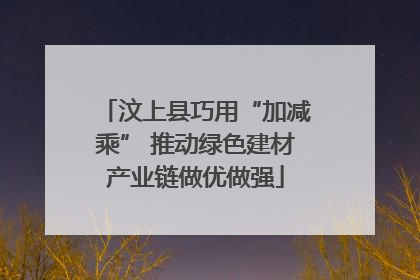 汶上县巧用“加减乘” 推动绿色建材产业链做优做强