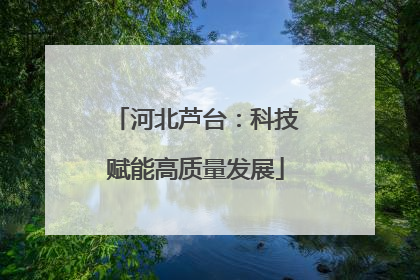 河北芦台：科技赋能高质量发展