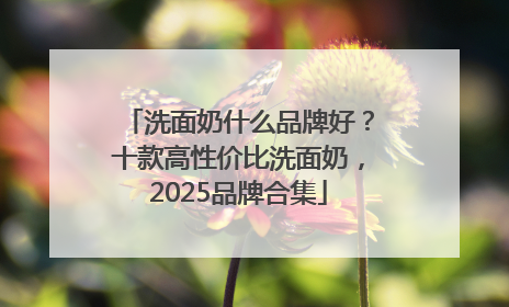 洗面奶什么品牌好？十款高性价比洗面奶，2025品牌合集