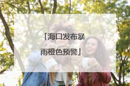 海口发布暴雨橙色预警