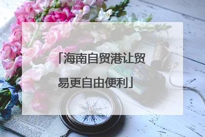 海南自贸港让贸易更自由便利