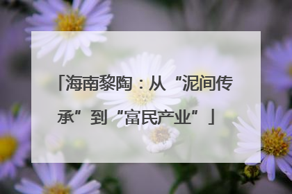 海南黎陶：从“泥间传承”到“富民产业”