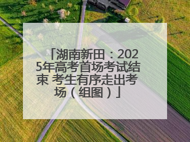 湖南新田：2025年高考首场考试结束 考生有序走出考场（组图）