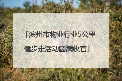 滨州市物业行业5公里健步走活动圆满收官