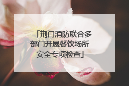 荆门消防联合多部门开展餐饮场所安全专项检查