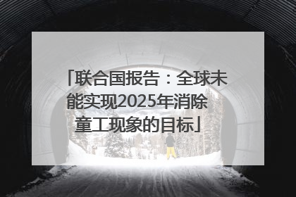 联合国报告：全球未能实现2025年消除童工现象的目标