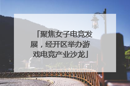 聚焦女子电竞发展，经开区举办游戏电竞产业沙龙
