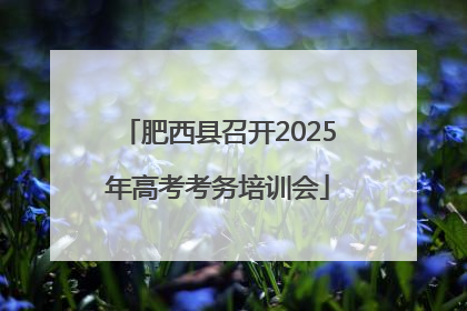 肥西县召开2025年高考考务培训会