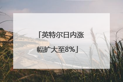 英特尔日内涨幅扩大至8%
