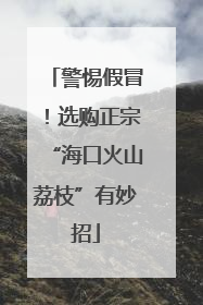 警惕假冒！选购正宗“海口火山荔枝”有妙招