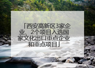 西安高新区3家企业、2个项目入选国家文化出口重点企业和重点项目