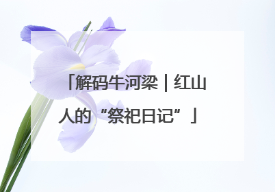 解码牛河梁｜红山人的“祭祀日记”