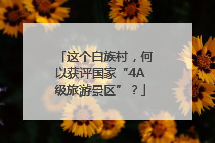 这个白族村，何以获评国家“4A级旅游景区”？