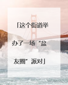这个街道举办了一场“盆友圈”派对