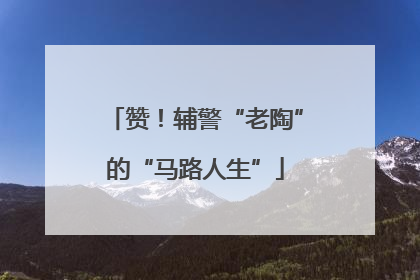 赞！辅警“老陶”的“马路人生”