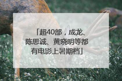 超40部，成龙、陈思诚、黄晓明等都有电影上暑期档