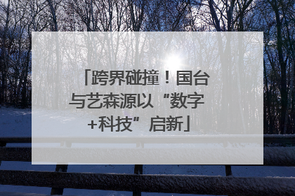 跨界碰撞！国台与艺森源以“数字+科技”启新