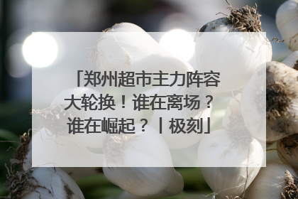 郑州超市主力阵容大轮换！谁在离场？谁在崛起？丨极刻
