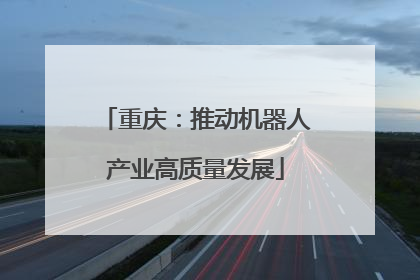 重庆：推动机器人产业高质量发展