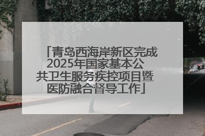 青岛西海岸新区完成2025年国家基本公共卫生服务疾控项目暨医防融合督导工作
