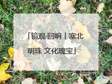 镜观·回响丨塞北明珠 文化瑰宝