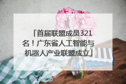 首届联盟成员321名！广东省人工智能与机器人产业联盟成立