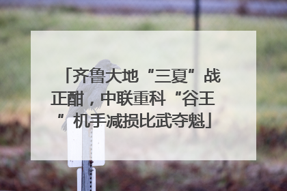 齐鲁大地“三夏”战正酣，中联重科“谷王”机手减损比武夺魁